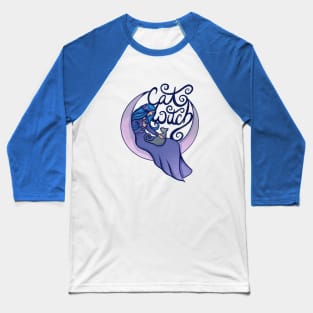 Cat Witch Baseball T-Shirt